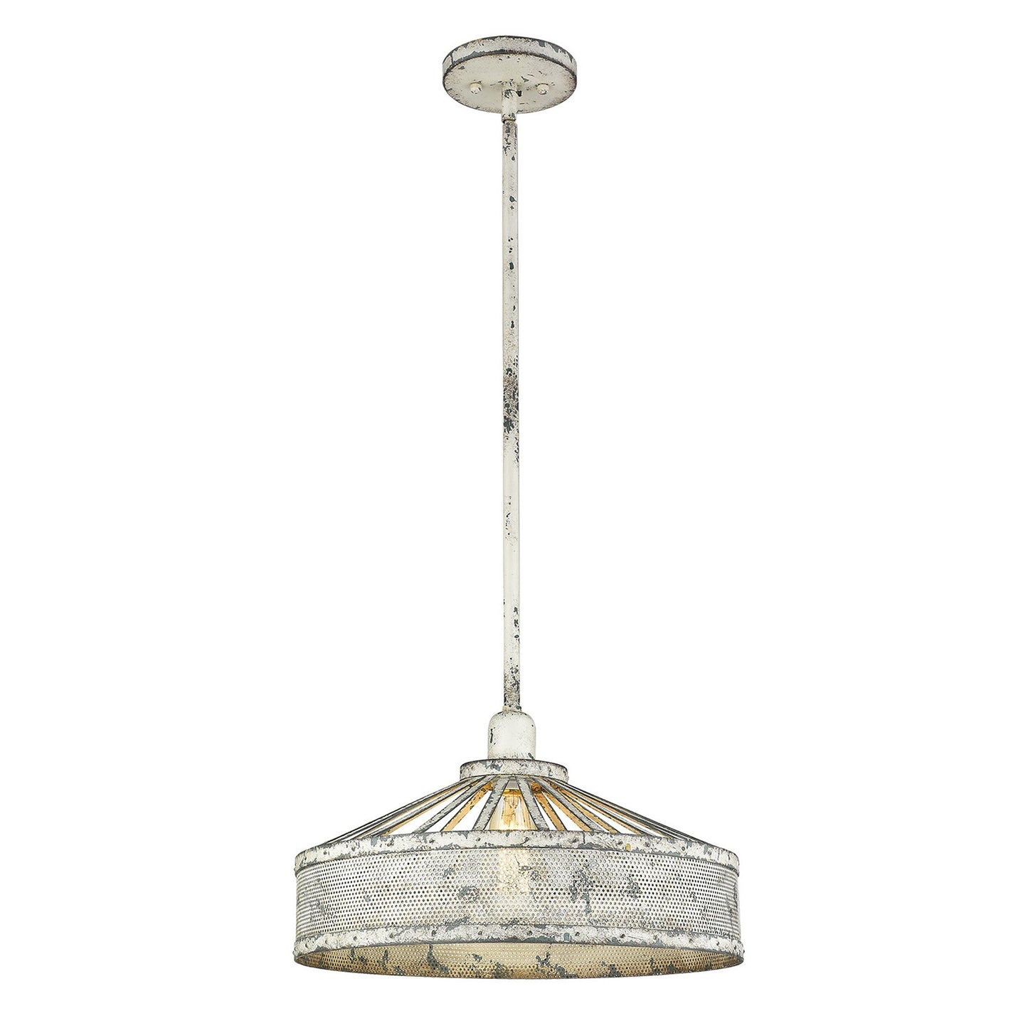 Iris 1-Light Aged Ivory Pendant-2
