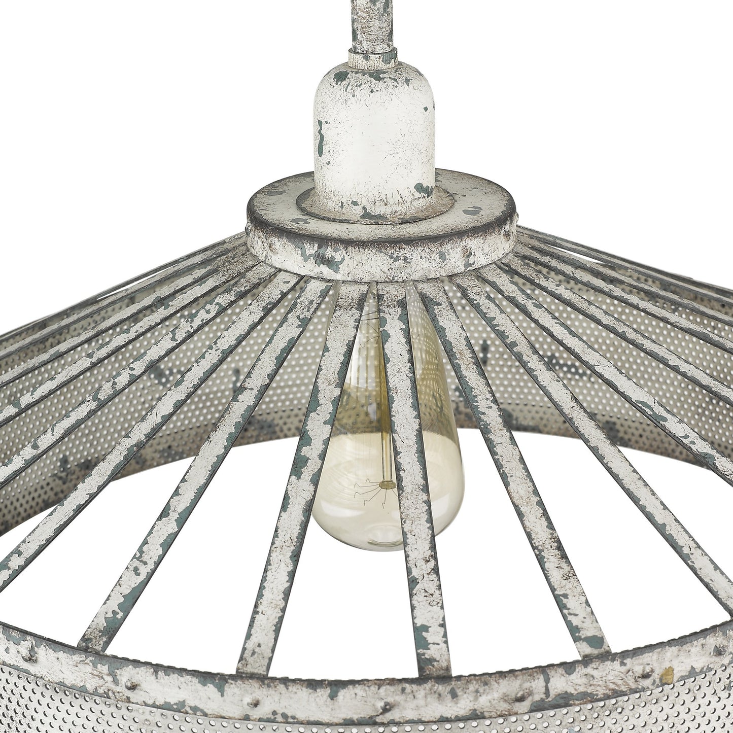 Iris 1-Light Aged Ivory Pendant-5