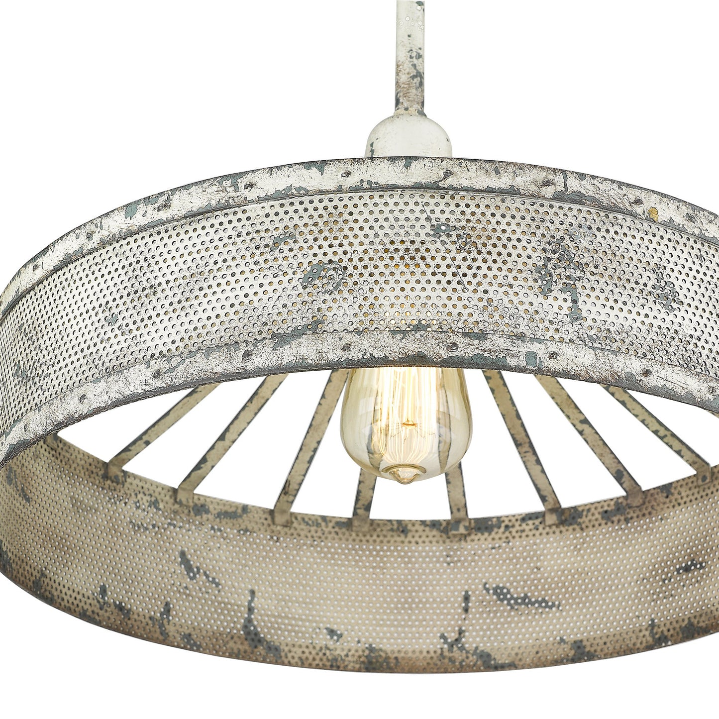 Iris 1-Light Aged Ivory Pendant-6