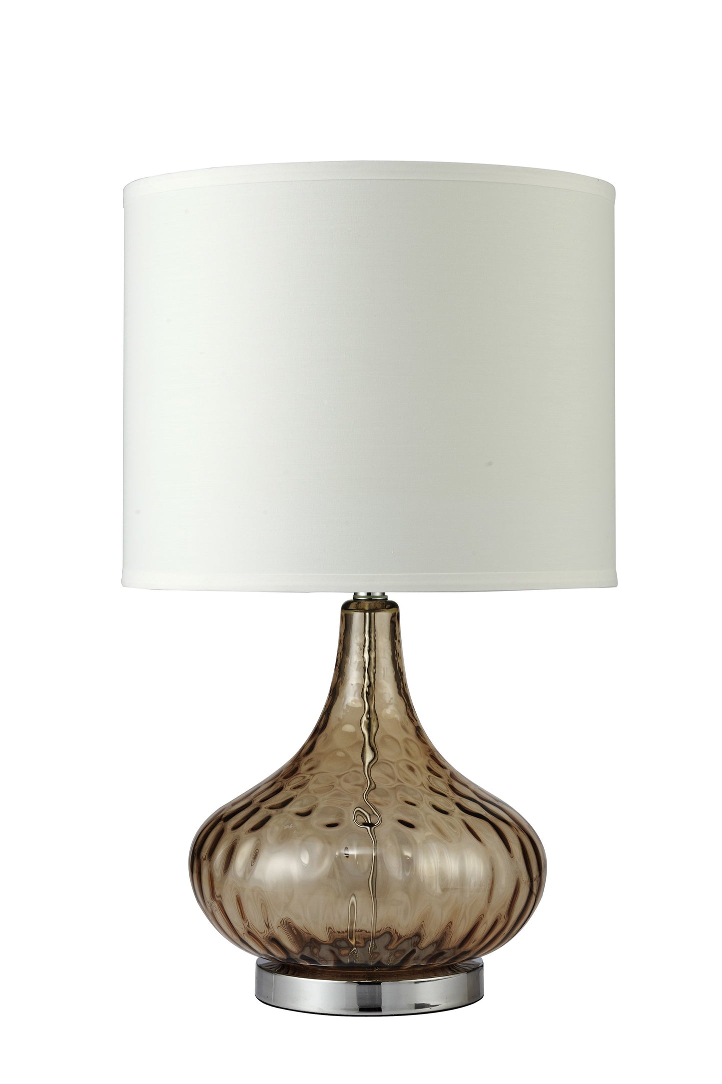Brown Textured Glass Table Lamp-2