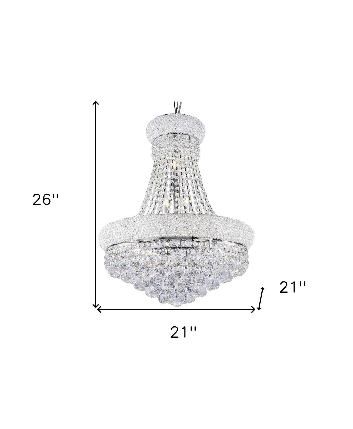 Lantern Empire Transparent Glass Led Ceiling Light With Clear Shades-3