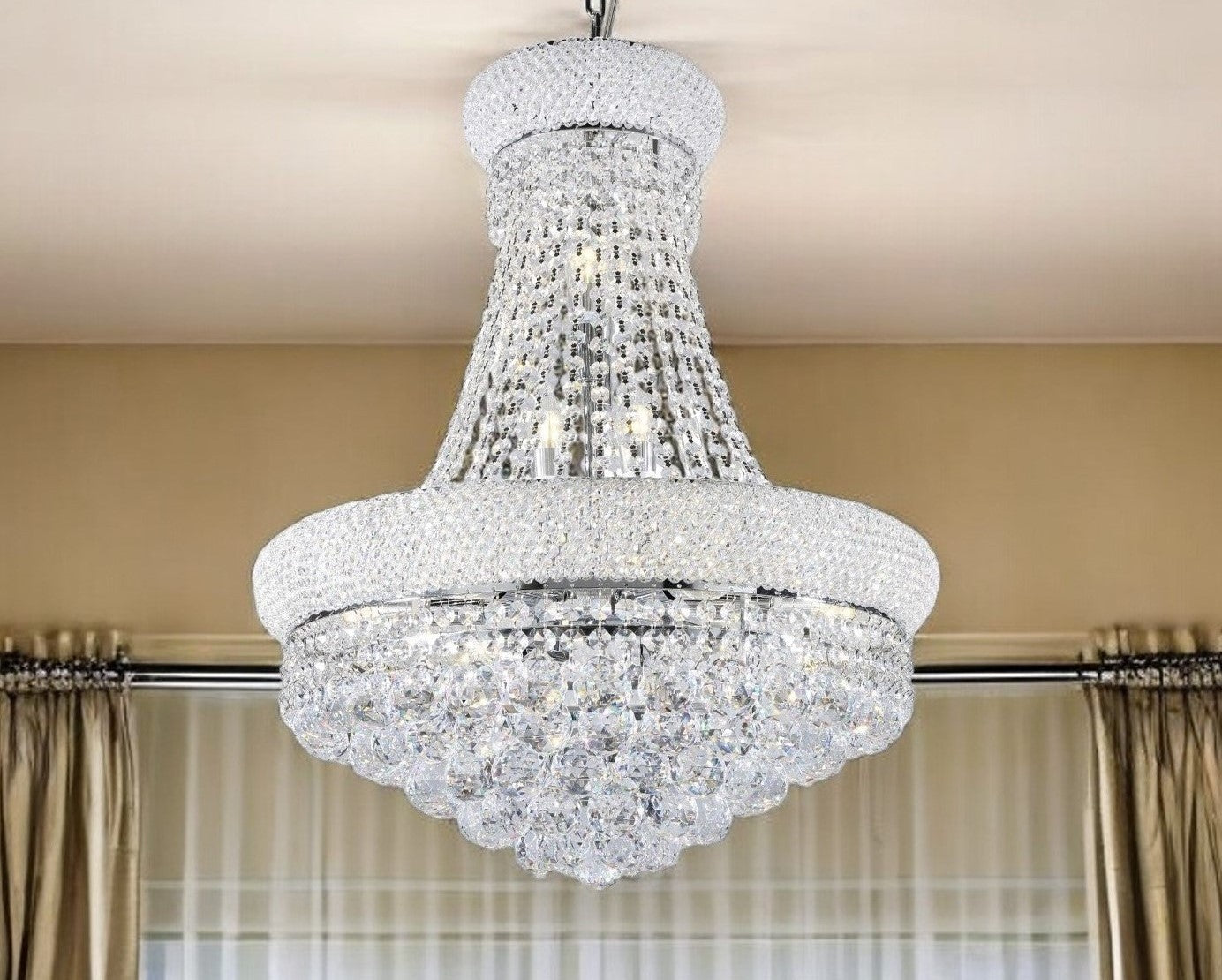 Lantern Empire Transparent Glass Led Ceiling Light With Clear Shades-0