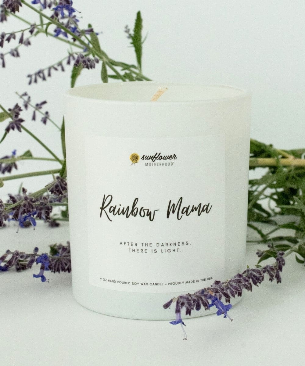 Rainbow Mama Pregnancy Loss Candle-2