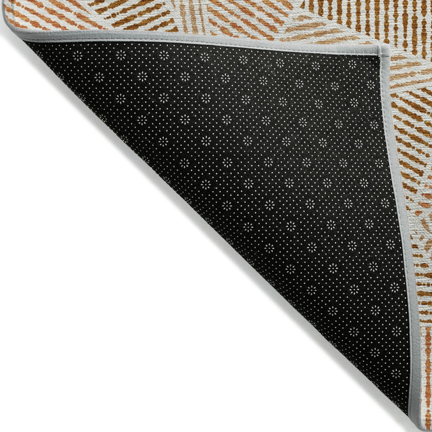 8ft X 10ft Terra Cotta Geometric Rug Indoor Outdoor Waterproof-4