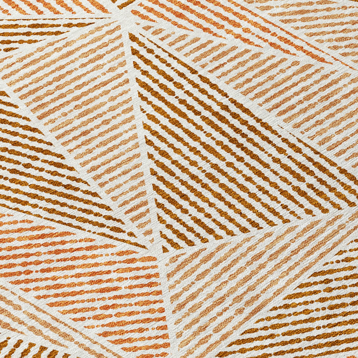 8ft X 10ft Terra Cotta Geometric Rug Indoor Outdoor Waterproof-5