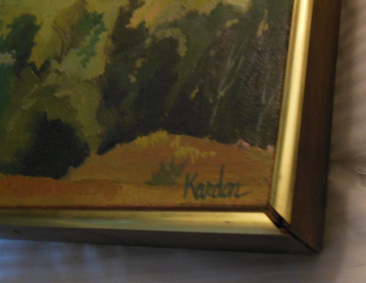 Carol Kardon, Landscape Oil on canvas. Title unknown