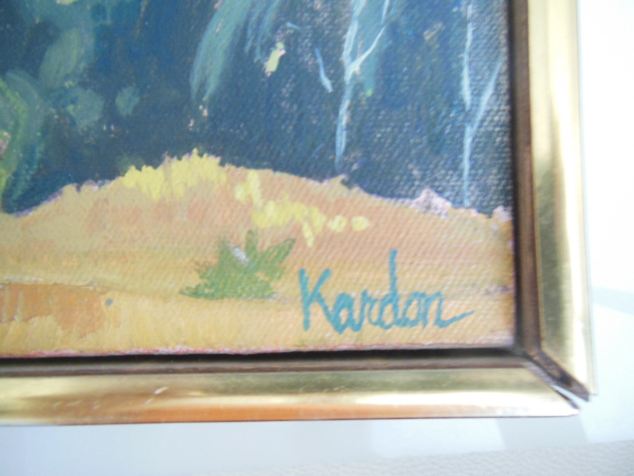 Carol Kardon, Landscape Oil on canvas. Title unknown