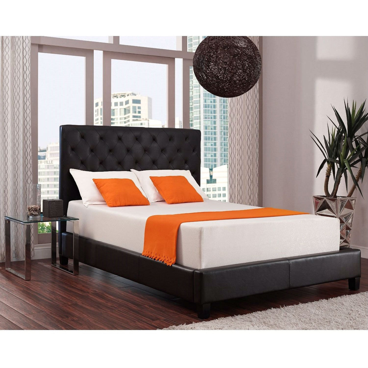 Queen size 12-inch Thick Memory Foam Mattress with Soft Knit Cover-0