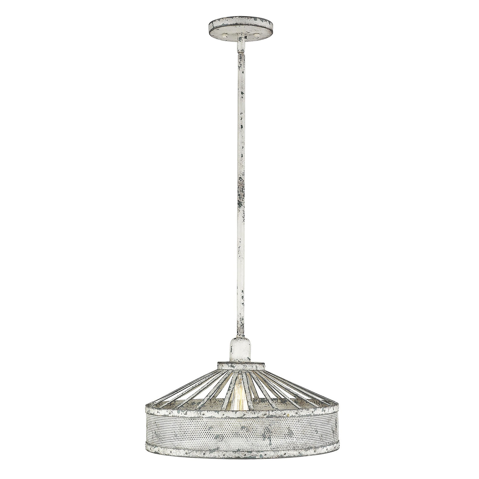 Iris 1-Light Aged Ivory Pendant-3