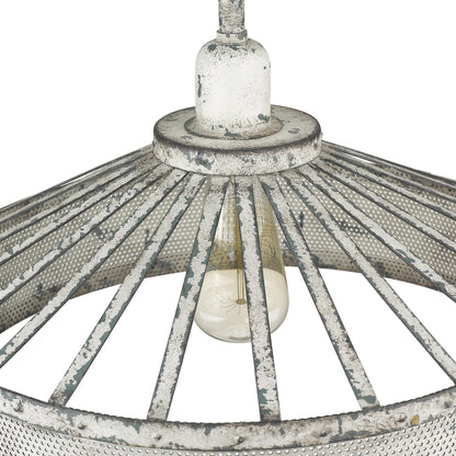 Iris 1-Light Aged Ivory Pendant-5