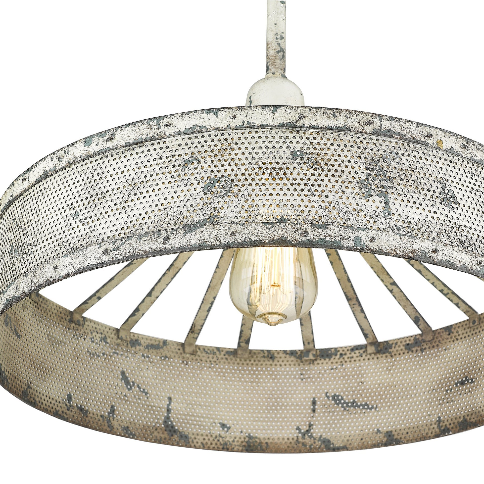 Iris 1-Light Aged Ivory Pendant-6