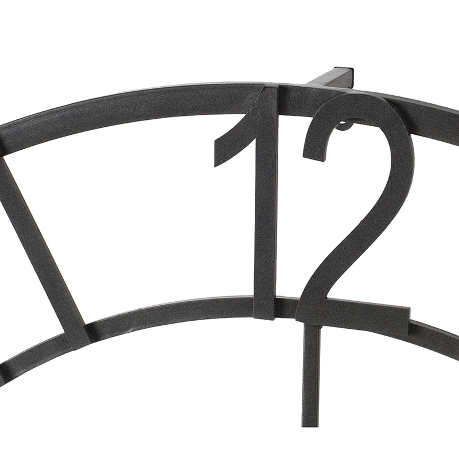 Round Decorative Gear Iron Wall Clock-4