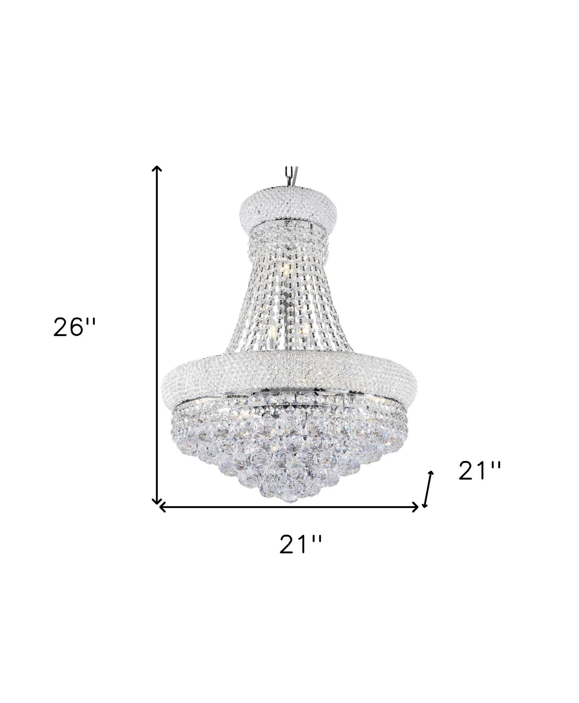 Lantern Empire Transparent Glass Led Ceiling Light With Clear Shades-3