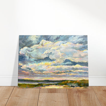 'Country Cloud Series' Landscape I 24x32 inch Art Print on Canvas I Original Artwork by American Artist Barbara Cleary