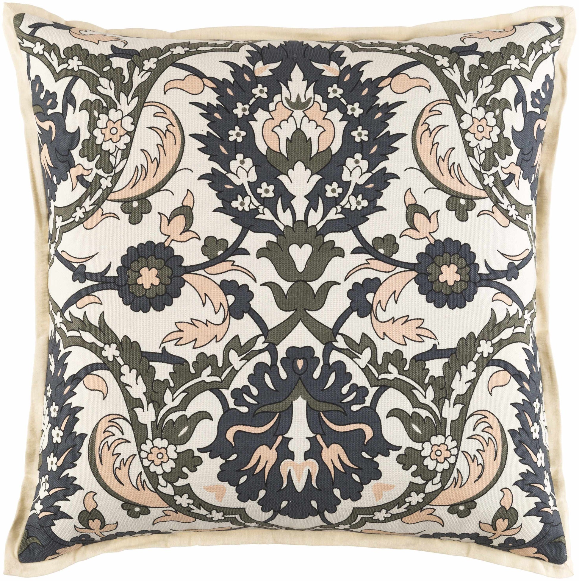 Giffnock Floral Peach Accent Pillow - Clearance-0