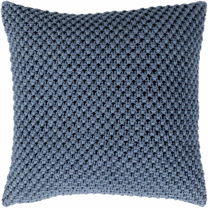 Whately Blue Square Throw Pillow - Clearance-0