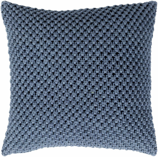 Whately Blue Square Throw Pillow - Clearance-0